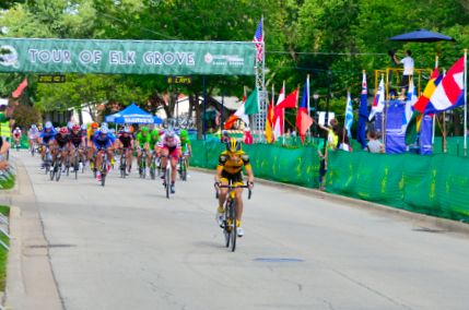 2013 Tour of Elk Grove Start, Finish Line