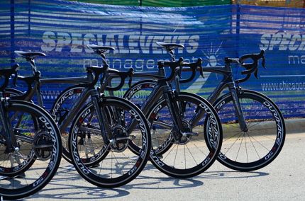 Spare bikes at TOEG bike race