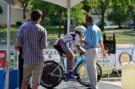 Time trial starting block