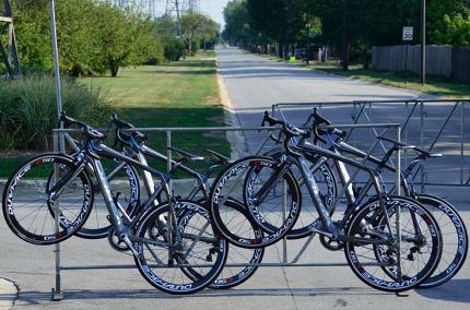 Spare Bikes at neutral support station