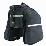 bike trunk and saddlebags (panniers)