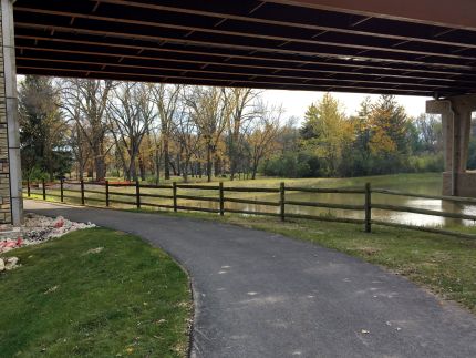 New underpass on Fox River Trail