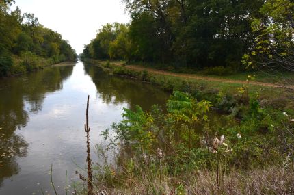 View of Hennepin Canal from bridge