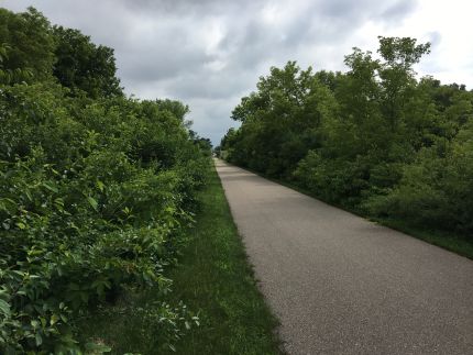The paved part of the MR Trail