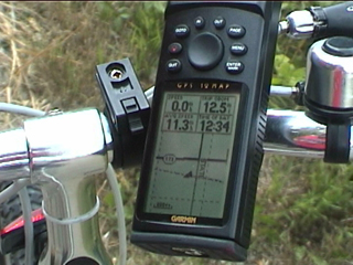 Bike GPS on handlebars