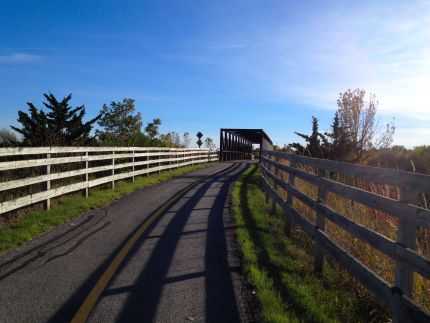 Bike Trail bridge at end of Hickory Creek Preserve