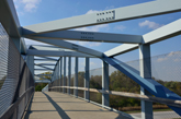 Bike Trail over Large Steel Bridge