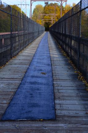Fox River Aqueduct bridge in Ottawa