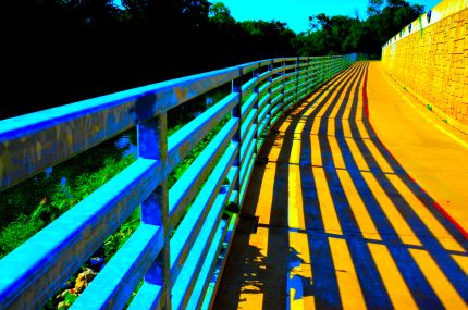 Color enhanced photo of Riverwalk on DPRT