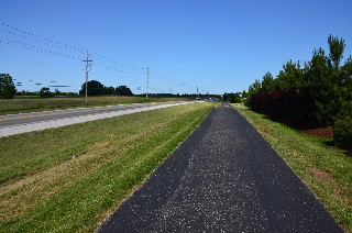 The paved Millennium Trail section to Mundelein
