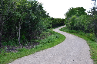 Winding trail going uphill