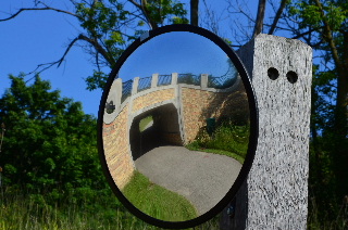 Convex Mirror by Fairfield Road Underpass