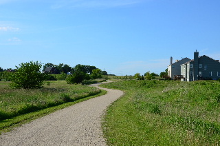 Open prairie sceen on bike trail