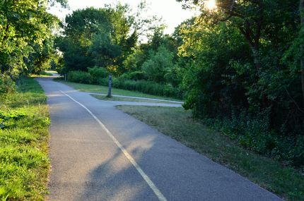 Northern end of the North Branch Trail