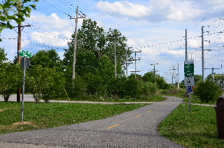 The northern end of the Skokie Valley Bike Path