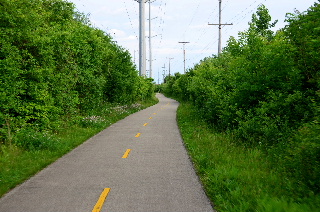 Greener section of Skokie Valley Bike Path
