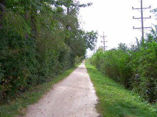 straight section on the Ill Prairie Path