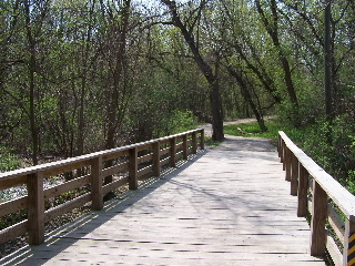 Bridge on the Silver Glen Trail in April