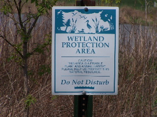 Wetland Protection Area sign