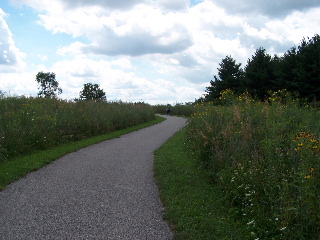 a beautiful field that the Randall Road Trail goes through