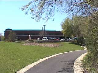Palatine Library as seen from the bike trail