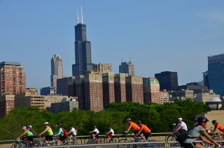 Cyclists on LSD, Bike the Drive, Chicago