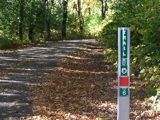 Bike Path mile marker 6 