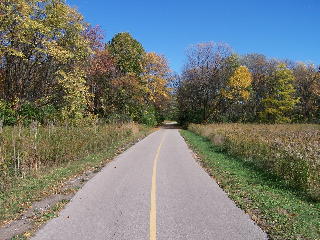 Fall colors along the bike path...
