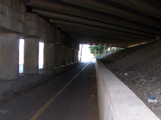 The Interstate 90 underpass...