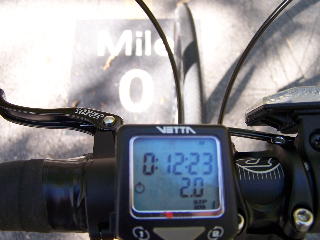 Busse Woods bike trail mileage check