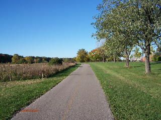 the Busse Woods trail near the bike shop.
