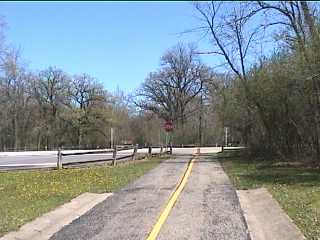 DG Bike trail just before Quentin Road crossing