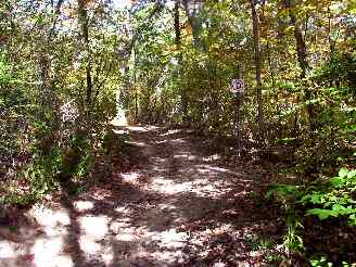 Steep drop off on Deer Grove Unpaved trails