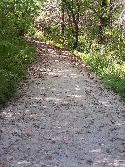 The new crushed stone trails in Deer Grove.