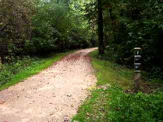 DPRT bike trail at mile marker 7