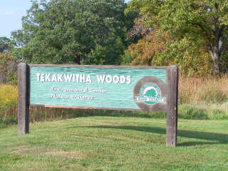 Tekawitha Woods Sign