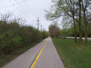 This is actually a nice paved path here on the northern section.