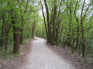 ...there were very few people on the path..
