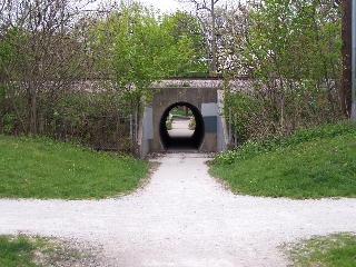 an interesting little bike path tunnel...