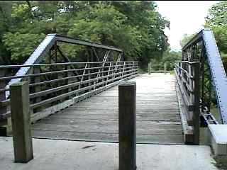 Bridge to town from I&M bike trail