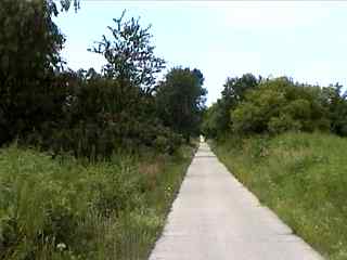 straight and paved Long Prairie Trail