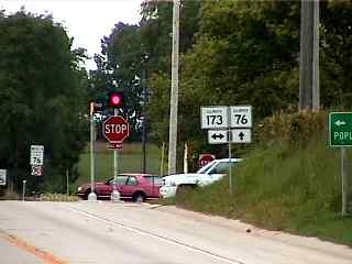 Intersection of 173 and 76