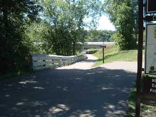 Red Cedar Trail underpass near Downsville, Wisconsin