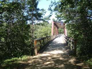 The Red Cedar trail has some of the longest bridges you will find in Wisconsin