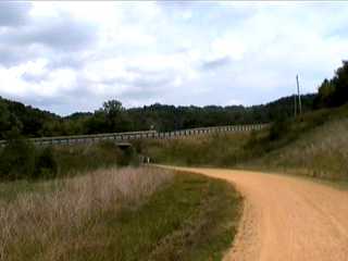 Bridge under highway on Elroy Sparta Trail