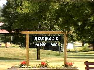 Sign for Norwalk Village Park