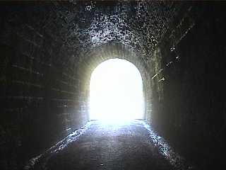 The tunnel outline as seen from inside